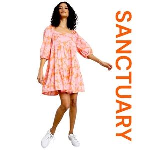 SANCTUARY Weekender Babydoll Mini Dress, Size XS.